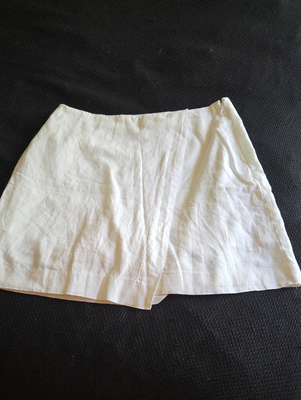 a new day NWT White Linen-Feel Women's Skort, Size 10